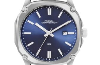 French Connection Vangaurd Blue Round Dial Mens Analogue Watch FCH01U
