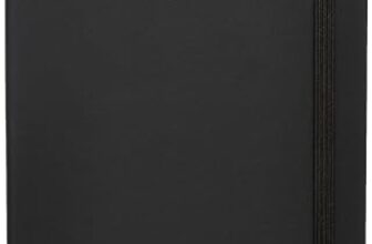 AmazonBasics Classic Notebook, Squared – (130mm x 210mm) – 240 pages (Black)
