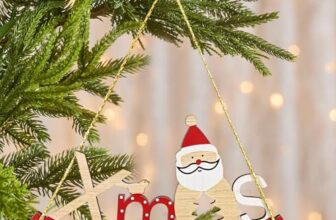 Ascension 1 Pcs Santa Claus Snowman Elk Christmas Tree Pendant Decoration Hanging Ornaments for Christmas Party Holiday Decorations Xmas Tree Decor Items (Design 1)