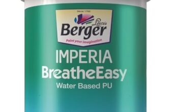 Berger Imperia Breathe Easy Clear Sealer | 1L | Eco-Friendly, Low Odour Wall Primer For Wood | Ideal Surface As Wood