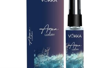 Vokka Pocket Perfume Aqua 8ml | Unisex Luxury Long Lasting Perfume for Men & Women | Aquatic Scent Eau De Parfum| EDP Fragrance for Gift | Travel & Skin Friendly | Notes: Aqua Woody Musky