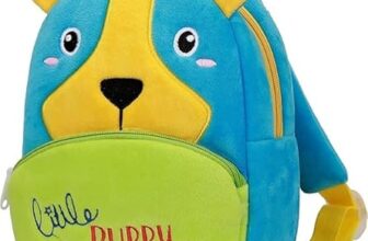 Frantic Kids School Backpack for Boys & Girls | Lightweight, Durable, Water-Resistant | Perfect for School, Travel & Outdoor Use (Blue_Little_Puppy_2026_B)