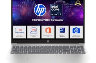 HP 15, Intel Core Ultra 5 125H (16GB DDR5, 1TB SSD) FHD, IPS, 15.6”/39.6cm, Win11, M365 Basic(1yr)*Office24, Silver, 1.65kg, fd1354TU, Intel Arc Graphics, FHD Camera w/Shutter, AI Powered Laptop