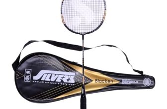 Silver’s Aluminium BLACKEN Badminton Racket with Full Cover