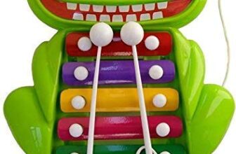 Smart Picks Xylophone Pull Along Panda Shape 2 in 1 Musical Toy for Kids and Toddlers (Colour May Vary)
