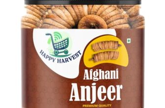 Happy Harvest Anjeer/Figs | Afghani Anjeer I Low in Fat | Healthy Snack I Rich Source of Vitamins Dietary Fiber (250g)