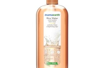 Mamaearth Rice Water Moisturizing Body Wash with Rice Water & Hydrating Lily Scent for Dewy Glass Skin – 500 ml | Intensely Moisturizes | Long Lasting Fragrance | Deeply Cleanses | Gentle | All Skin Types
