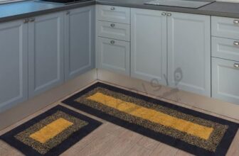 WARISI Cotton Kitchen Doormat| Floor Mat | Door Mat| Anti-Slip, Soft,Washable, Printed, Designer, for Floor, Kitchen, Room Offices (120L X 40W & 60L X 40W Centimetre), Rectangular (Design-5)