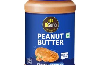 DiSano Classic Peanut Butter Creamy, 924g, 25g Protein, Roasted Peanuts, Zero Cholesterol & Trans Fat, Gluten Free, Ideal for Pre & Post-Workout, Healthy Spread for Breakfast & Snacking