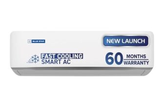 Blue Star 1.5 Ton 3 Star,New Star Rated, Wi-Fi Smart Inverter Split AC (Copper, 5 in 1 Convertible Cooling, DigiQ Hepta Sensor, Blue Fins,Turbo Cool,Blue Fins (IA318ZXUS, White)