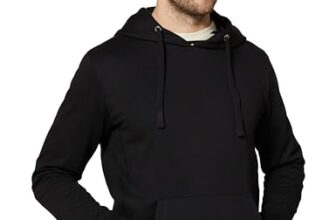 Amazon Brand – Symbol Men’s Hoodie Sweatshirt (SY-A22-SW-19_Jet Black_XL)
