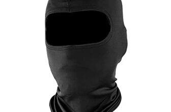 Steelbird Unisex-Adult Soft Lycra Balaclava Most Suitable for Motorcycling, Running, Sports, Head and Face Cover (Black), Free Size