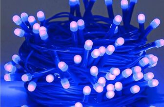 Lexton 40 LED Power Pixel Serial String/Fairy Light | Plug Sourced | Suitable for Home & Outdoor Decoration, Diwali, Christmas, Ramadan, Wedding, Party, Festival (Pack of 1, Blue)