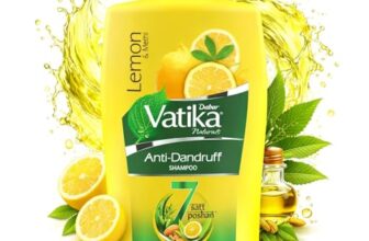 Dabur Vatika Lemon Anti-Dandruff Shampoo – 1 L | Reduces Dandruff from 1st Wash | Moisturises Scalp | Provides Gentle Cleansing, Conditioning & Nourishment to Hair