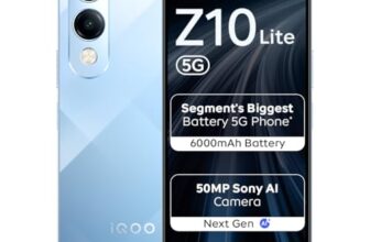 iQOO Z10 Lite 5G (Titanium Blue 2026, 4GB RAM, 64GB Storage)