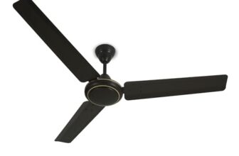 MILTON Brezza 1200mm (48″) High Speed Ceiling Fan for Home | 400 RPM Powerful Motor | BEE Star Rated Energy Saving Fan | 5 Speed Mode |Rust Resistant |High Air Delivery |1 Year Warranty |Matt Black