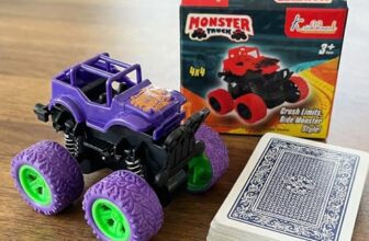 Kriiddaank Kriddaank 4×4 Monster Truck for Kids – Friction Powered Stunt Car with 360° Spin Action – Durable Alloy & Non-Toxic 4WD Toy -Ideal Birthday Gift for Boys & Girls 3-7 Years Old (Multicolor)