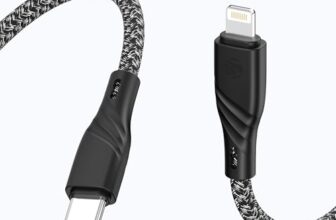 Zebronics Type-C to Lightning Fast Charging Cable, 27W PD Rapid Charging, Charge & Sync Support, Braided Tangle-Free Design, 1.5 Meter Length, Compatible with Type-C PD Adapters (TL300, Black+White)