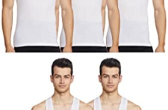 Rupa Jon Sleeveless Vest for Men | 100% Cotton Fabric | Round Neck | Pack of 5