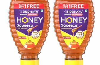 Baidyanath Asli Ayurved Honey Squeezy Pack 800g (400 gm x2, Pack of 2) | Pure & Natural | Immunity Booster, Cough & Cold Relief | No Sugar Adulteration
