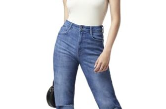 SF Jeans by Pantaloons Women’s Boyfriend Fit Jeans Dark Stone