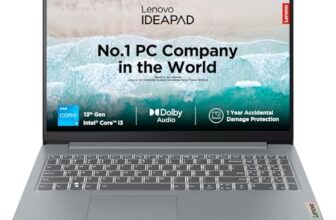 Lenovo IdeaPad Slim 3 13th Gen Intel Core i3-1315U 15.6 inch (39.6cm) FHD Laptop (8GB RAM/512GB SSD/Windows 11/Office 2024/Backlit Keyboard/1Yr ADP Free/3 Month Game Pass/Grey/1.6Kg), 82X700FXIN