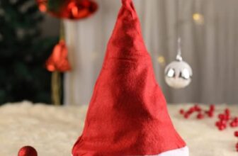 PoPo Toys 2 Pcs Santa Claus Hat for Youth | Christmas Caps for Boys & Girls, Santa Claus Cap, Santa Hat for Young Kids, Christmas Caps – Red Size Youth