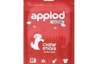 Applod Chicken Liver Chew Sticks for Puppies & Adult Dogs | Soft & Chewy Training Treats for All Breeds | Healthy Easy-to-Chew Dog Snacks | 70g