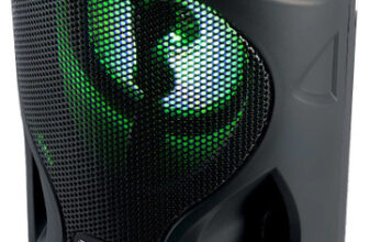 ZEBRONICS County pro 12, Dual Drivers, TWS, Mic Input, BT v5.4, Carry Handle, LED lights 20 W Bluetooth Speaker(Black, Mono Channel)