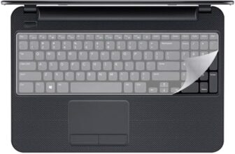 Gizga Essentials Universal 14.1 Inch Laptop Keyboard Protector Skin| Transparent Silicone Laptop Keyboard Cover|Flexible Spill-Resistant Dustproof Keyguard for HP Dell Lenovo Acer ASUS Toshiba