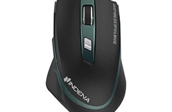 INDENA G-530 2.4GHz Wireless Optical Mouse Compatible with Windows, Mac, Chromebook/PC/Laptop, Multicolor