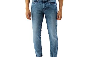 The Indian Garage Co Men Slim Fit Solid Low-Rise Stretchable Jeans Blue