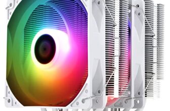 Thermalright Peerless Assassin 120 SE ARGB White CPU Air Cooler, 6 Heat Pipes Cooler, Dual 120mm C12CW-S PWM Fan, Aluminium Heatsink Cover, AGHP Technology, for AMD AM4 AM5/Intel 1700/1150/1151/1851