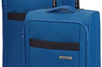Trumpkin Polyester French Trolley Bag (Blue_Double)