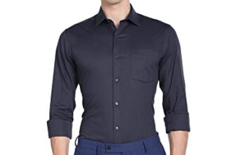 Arrow Men’s Structured Full Sleeve Slim Fit Cutaway Collar Cotton Formal Shirt