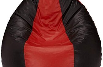 Sattva Classic XXXL Bean Bag Cover Without Beans – Black Red