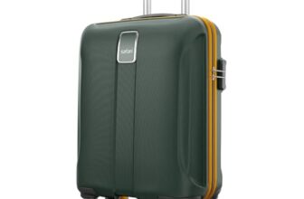 Safari Cabin Polycarbonate Spinner Thorium Neo 8 Wheels 55Cm Size Trolley Bag, Hard Case, 360º Wheeling Carry-On Luggage for Men & Women, Travel Bag, Suitcase for Travel, Dusk Green