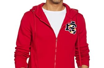 Amazon Brand – House & Shields Men’s Cotton Crew Neck Regular Fit Sweatshirt (AW21HDBKSTR06_Mineral red_M_Mineral red_Medium)