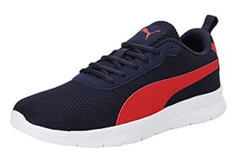 Puma Mens Ultimate Ease Peacoat-High Risk Red Walking Shoe – 6 UK (37905102)