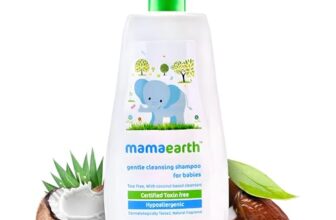 Mamaearth Gentle Cleansing Shampoo for Babies | Infused with Coconut, Jojoba Oil, Calendula Extract & Aloe Vera Extract | Tear-Free Natural Shampoo | 400 ml