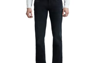 Holborne Black Mid Rise Straight Jeans