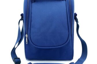 Zaib Insulated Lunch/Tiffin/Travel/Storage Bag | Leakproof Keeps Hot and Cold | Unisex Lunch Box Bag for Kids, Office, Picnic, School (Classo Pro Blue)