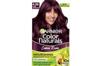 Garnier, Hair Colouring Creme, Long-lasting Colour, Smoothness & Shine, Color Naturals, Shade: 4.20 Wine Burgundy, 70ml + 60g