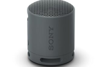 Sony SRS-XB100 Wireless Bluetooth Portable Lightweight Super-Compact Travel Speaker, Extra-Durable IP67 Waterproof & Dustproof, 16 Hrs Batt, Versatile Strap, Extra Bass & Hands-Free Calling-Black