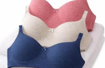 Imsa Moda Women’s Cotton Lightly Padded Non-Wired Full Coverage Everyday Bra (Pack of 3) | Comfortable Multicolor Bra
