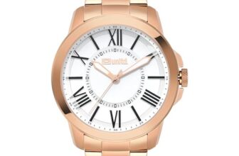 unltd. Stainless Steel Chronograph Watch for Men – Analog Watch for Man with Rose Gold Dial – Gift for Man – Rose Gold – UNG030003