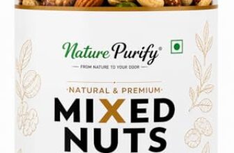 Nature Purify Premium Mix Dry Fruits 1kg | Almonds, Cashews, Kishmish, Apricots & Seeds Mix | Fresh Crunchy Nut & Fruit Combo Pack for Snacking & Gifting | Jar Pack Of 1