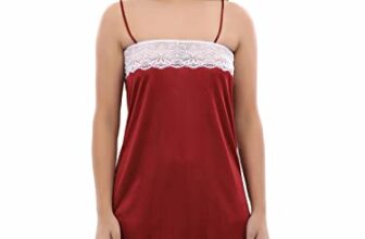 Clovia Women’s Baby Doll (NS0288H09M_Maroon_M)