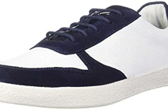 Red Chief Men’s Casual Shoes White/Navy Leather Boat (RC3699 G00408)