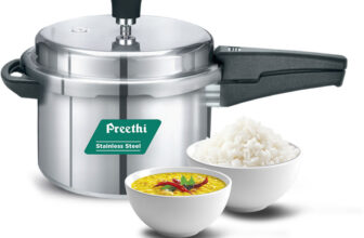 Preethi Neo 5L Stainless Steel Outerlid Pressure Cooker (PC 018) 5 L Outer Lid Induction Bottom Pressure Cooker(Stainless Steel)